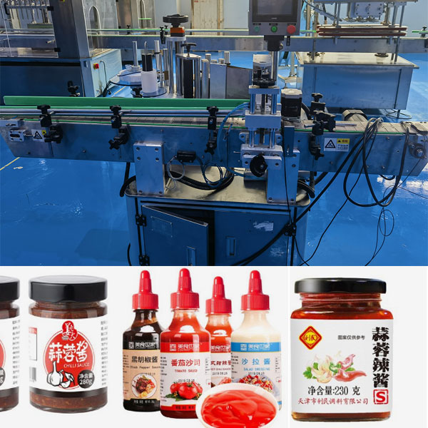 星火全自動圓瓶貼標機設備實拍圖